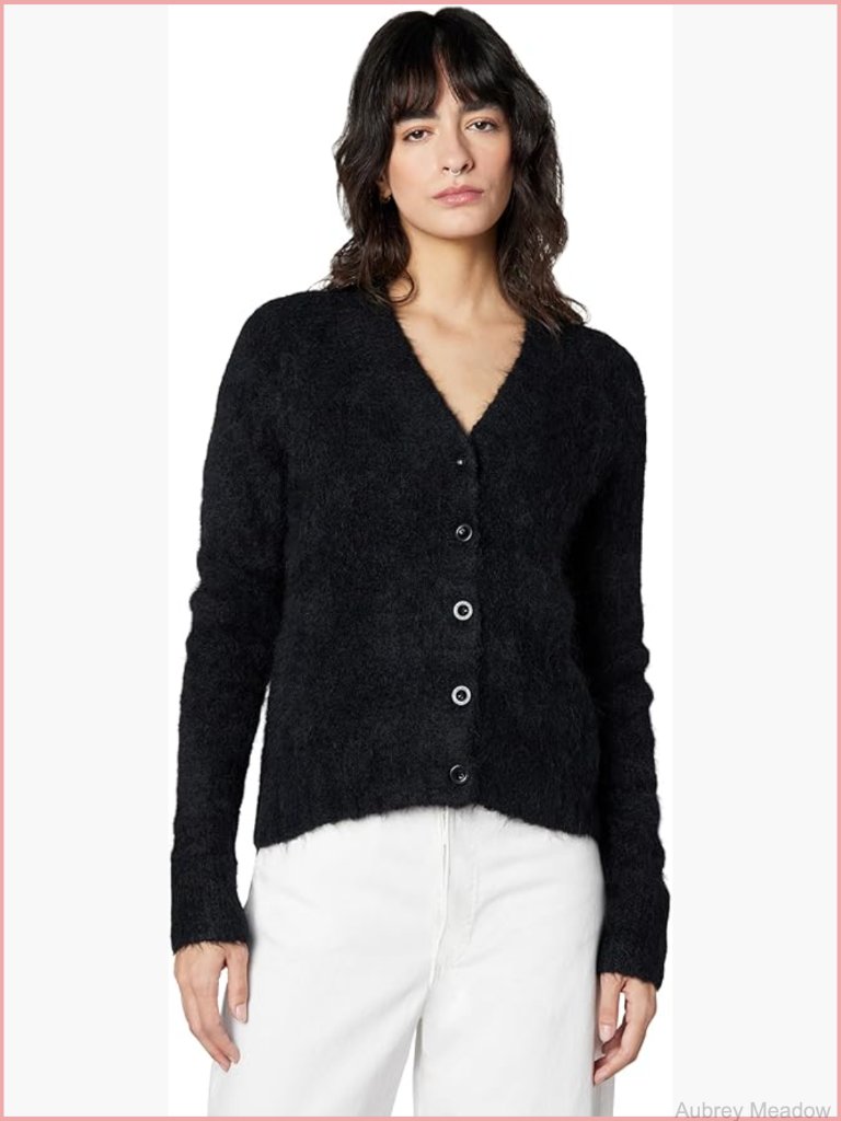 Vortex Cardigan - Relaxed Fit Soft Fluffy Button Front Sweater